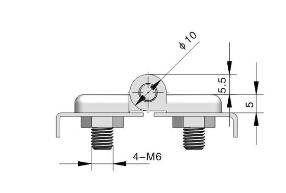 Rotation External Cabinet Door Hinges Zinc Alloy For Tool Box