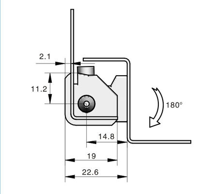 Bright Chrome Window Door Hinges Commercial Adjustable Waterproof