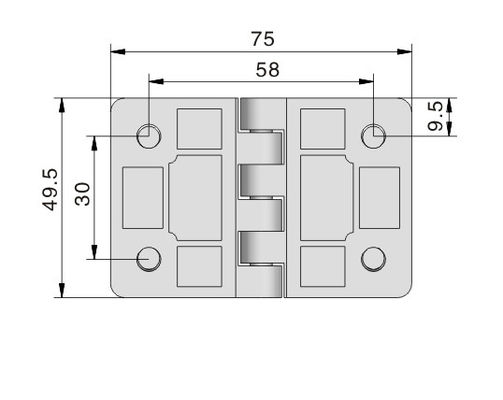 Durable Black Cabinet Hinges Custom Chrome For Door And Windows