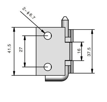 Cassette Detachable Zinc Alloy Hinges For Metal Cabinet Door