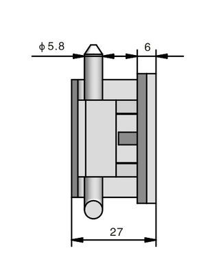 Cassette Detachable Zinc Alloy Hinges For Metal Cabinet Door