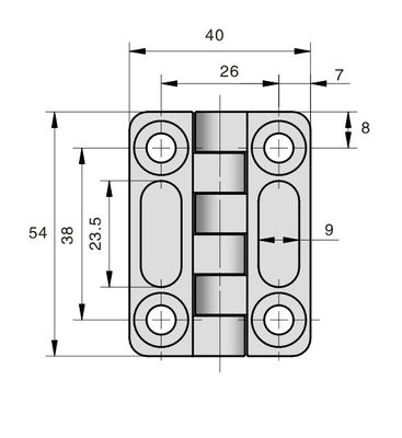 Custom Electrical Steel Butterfly Hinges Panel Screw Type Industrial