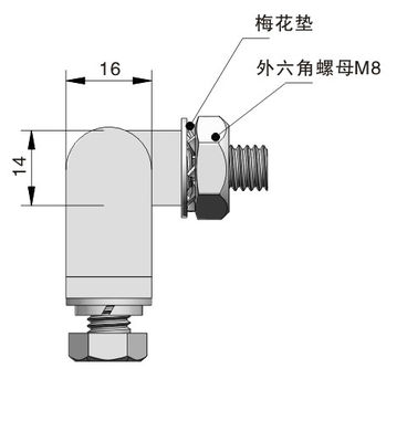 Chrome Plated Zinc Alloy Hinges Heavy Duty Door Hinge For Metal Cabinet