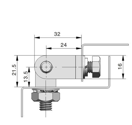 Chrome Plated Zinc Alloy Hinges Heavy Duty Door Hinge For Metal Cabinet