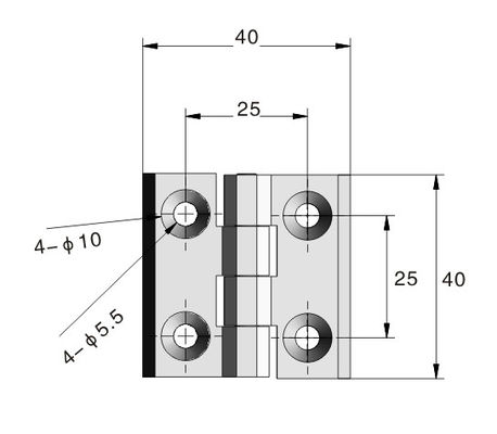 Sus304 Heavy Duty Steel Hinges Polish Surface For Cabinet Door