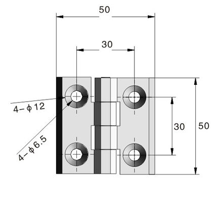 Sus304 Heavy Duty Steel Hinges Polish Surface For Cabinet Door