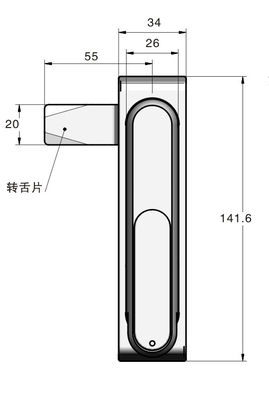 Garage Mailbox Stainless Steel Cabinet Lock Swing Handle Lock For ToolBox