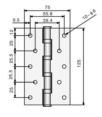 OEM Heavy Duty Gate Hinges Stainless Steel Aluminum For ToolBox