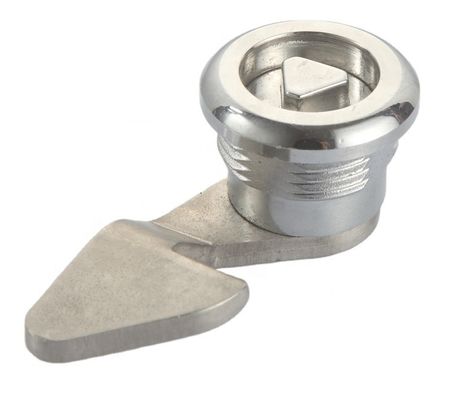Cabinet Door Triangle Quarter Turn Lock With Hook Steel Cam