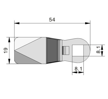 Plastic Material Quarter Turn Cam Lock For Cabinet Door ToolBox