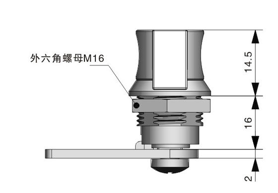 Wing Knob Cabinet Box Lock