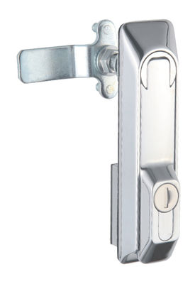 Adjustable Rotary Handle Key Lock Electrical Swing Panel Silver Color