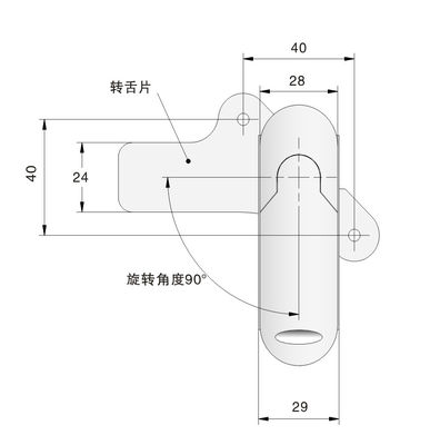 Smooth Durable Door Cabinet Lock Paint Finish For Machine Box Door