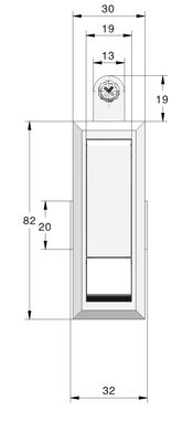 Metal Electrical Panel Latch Black Cabinet Hinge Lock ISO Certificate