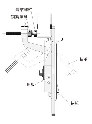 Metal Electrical Panel Latch Black Cabinet Hinge Lock ISO Certificate