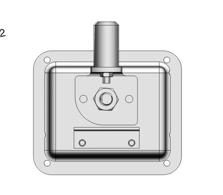 ODM Tool Box Locks Stainless Steel Silver Color Latch Door Lock