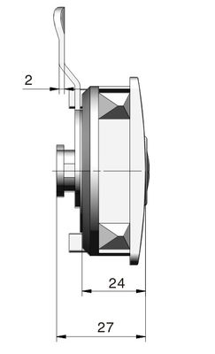 PA Knob Electrical Cabinet Door Lock Drawer