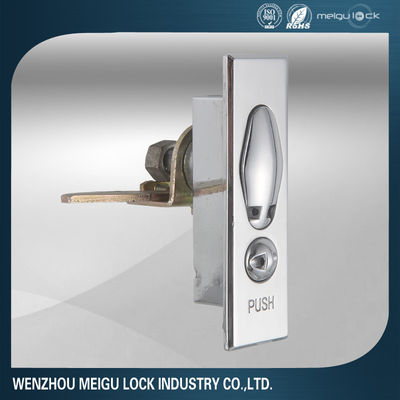 Chrome Plated Electrical Cabinet Door Lock Magnetic Black Zinc Alloy