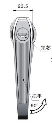L Thread Door Handle Safety Lock Padlockable Cylindrical Door Lock