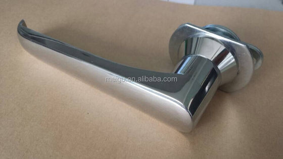 Silver Garage Door Handle Lock Chrome Plated Keyless Cabinet Lock