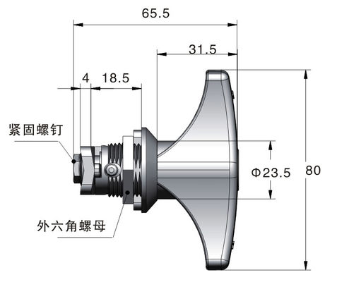Meigu MS325 metal handle cabinet lock t handle cabinet compression lock t- handle  door lock