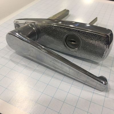 Safety Protect Garage Door Handle Lock Silver Steel Cabinet Lock