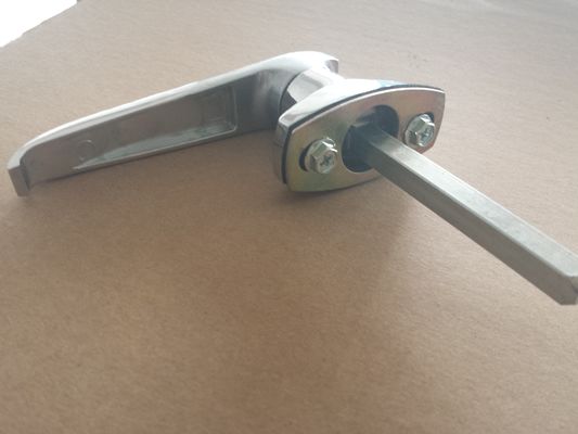 Metal Cabinet L Handle Door Lock Set Zinc Alloy Swing Handle With Spindle