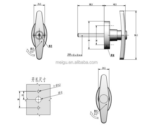 Stainless Steel T Handle Lock