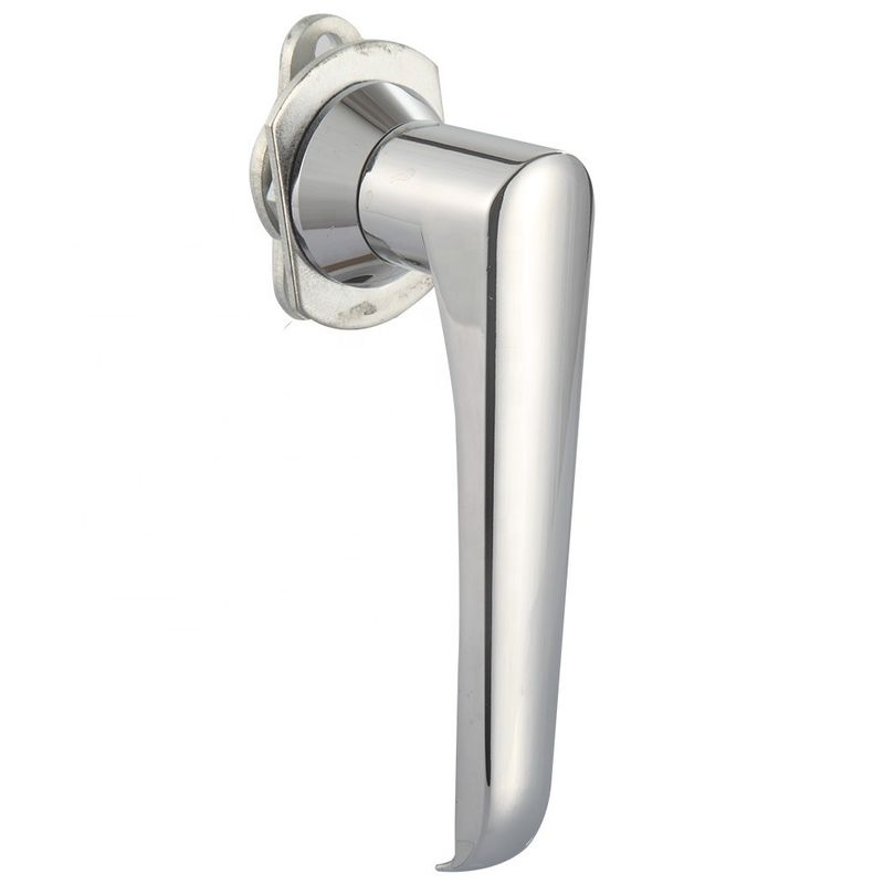 Silver Garage Door Handle Lock Chrome Plated Keyless Cabinet Lock